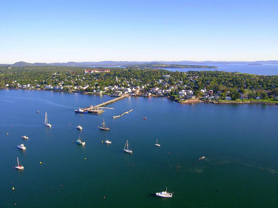 A bird's eye view of Saint-Andrews, photo by Cindy Kohler