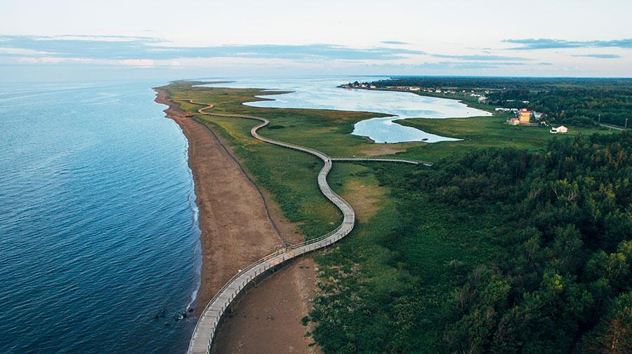 The boardwalk at Irving Eco-Centre: La dune de Bouctouche