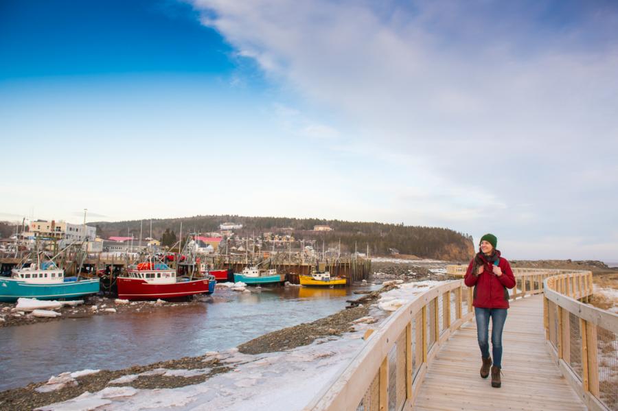 Taking in the coastal sights of Alma