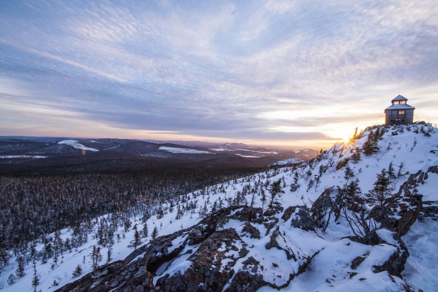 Mount Carleton in the winter