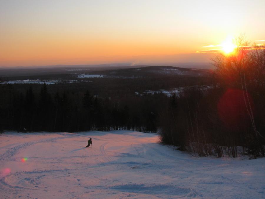 Hitting the slopes at Crabbe Mountain