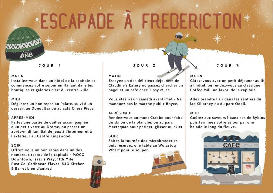Itinéraire escapade hivernale à Fredericton