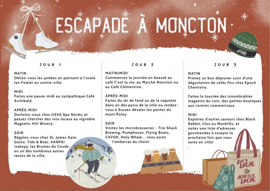 Itinéraire escapade hivernale à Moncton