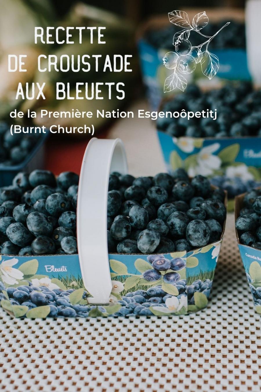 Blueberries Cobbler recipe pin FR