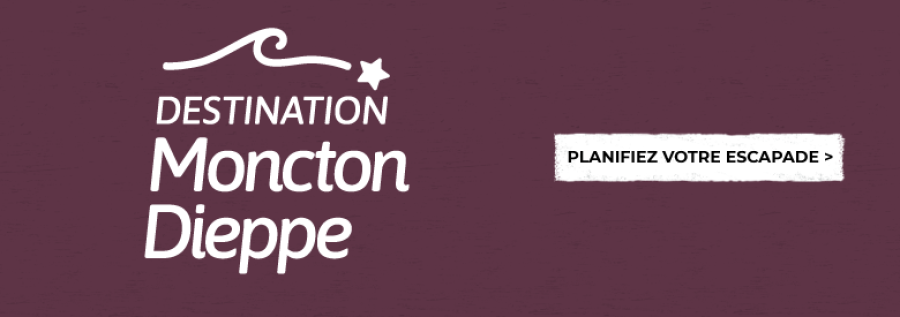 Destination Moncton-Dieppe Logo Road Trip Banner FR