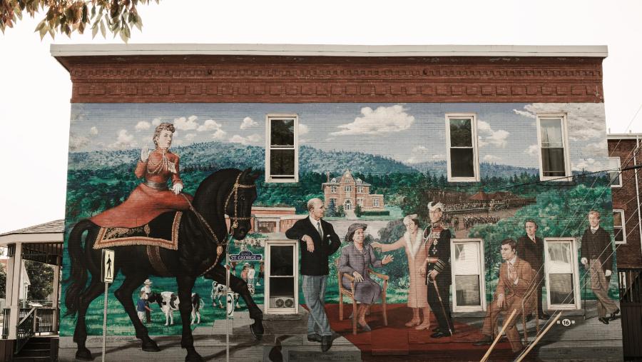 Mural in Sussex, New Brunswick