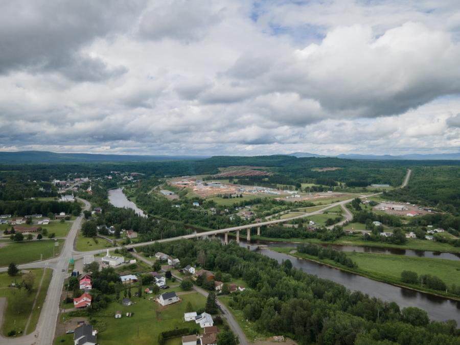 Plaster Rock - Tobique Valley from above