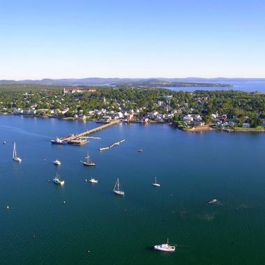 A bird's eye view of Saint-Andrews, photo by Cindy Kohler