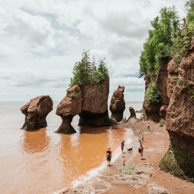 The Hopewell Rocks, on the Bay of Fundy