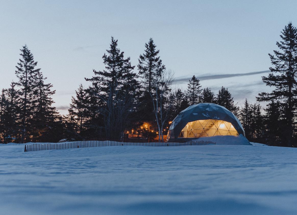 Domes in winter