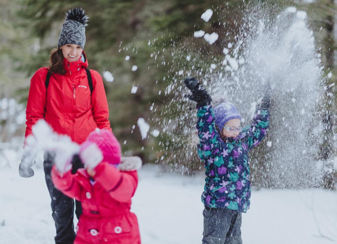 Snow flying at Mount Carleton Provincial Park